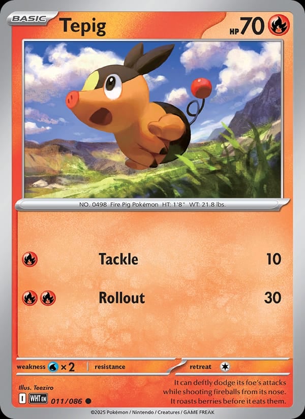 Tepig (Poke Ball Pattern)